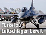 F16-Kampfjet der türkischen Luftwaffe