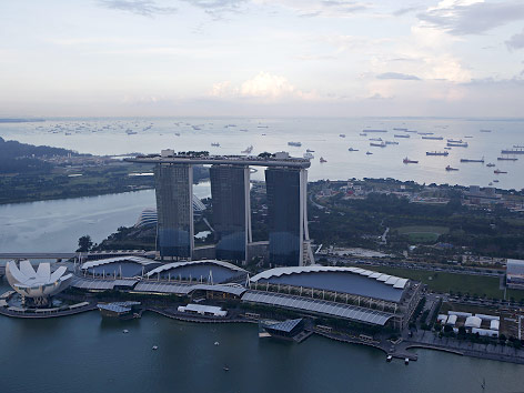 Marina Bay Sands Hotel in Singapur