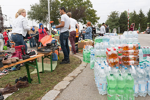 © Roland Winkler Flüchtlinge in Nickelsdorf