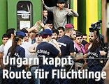 Polizei Flüchtlinge am Bahnhof