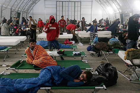 Flüchtlinge in Nickelsdorf
