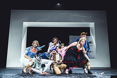 © www.lupispuma.com/Volkstheater Szenenbild Fasching von Gerhard Firtsch