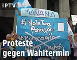 Proteste gegen Wahltermin in Guatemala