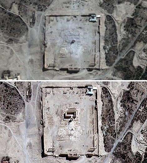 © UNITAR-UNOSAT via AP Satelitenbilder von Palmyra