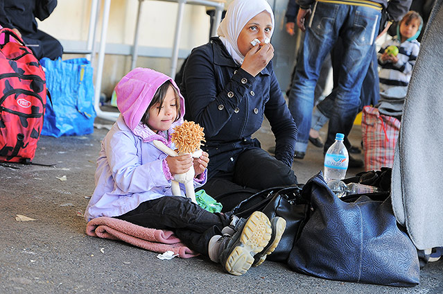 Flüchtlinge am Westbahnhof