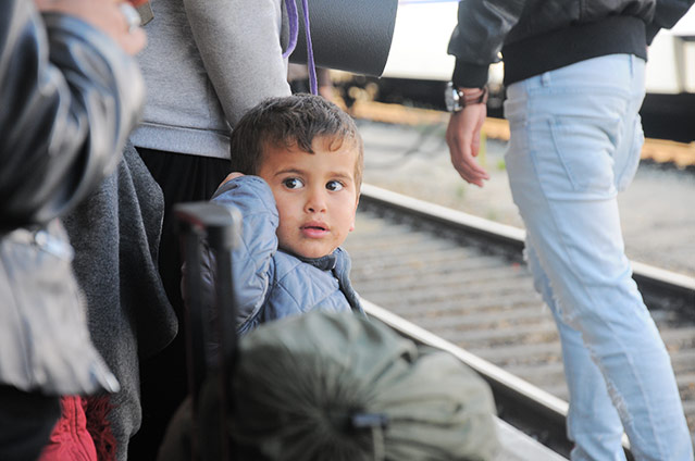 Flüchtlinge am Westbahnhof