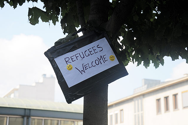 Flüchtlinge am Westbahnhof