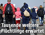 Flüchtlinge in Nickelsdorf