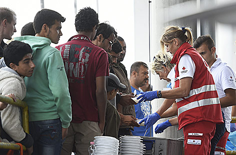 Flüchtlinge in Nickelsdorf