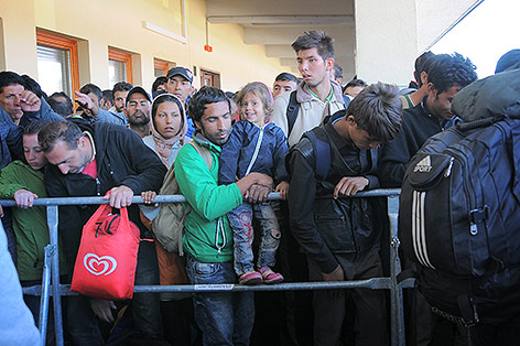 © ORF.at/Lukas Krummholz Flüchtlinge auf dem Wiener Westbahnhof