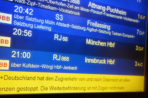 © APA/Barbara Gindl Eindrücke vom Salzburger Bahnhof