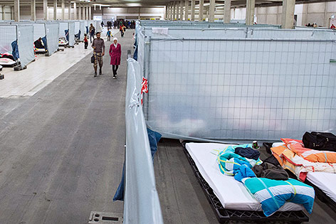 © APA/EPA/dpa/Sebastian Kahnert Unterbringung für Flüchtlinge in Hermsdorf, Deutschland