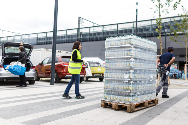 © ORF.at/Dominique Hammer Getränkeanlieferung am Hauptbahnhof