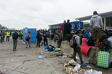 © ORF/Alexandra Strobl Flüchtlinge in Nickelsdorf