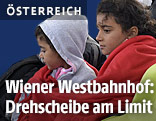 Flüchtlinge am Wiener Westbahnof