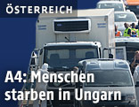 Schlepper-Lkw auf A4