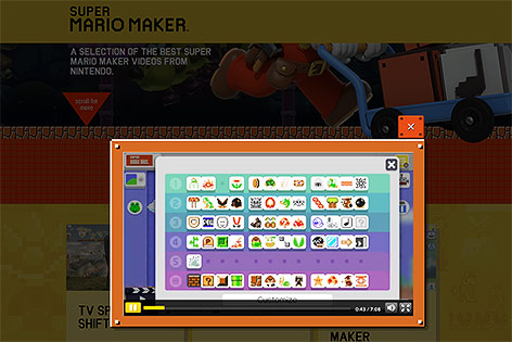 Screenshot von supermariomaker.nintendo.com