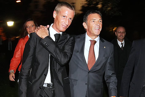 Archivbild von Stefan Petzner und Jörg Haider aus dem Jahr 2008