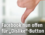 Daumen zeigt nach unten
