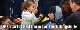 Flüchtlingskinder in Nickelsdorf