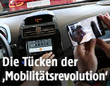 Armaturenbrett in einem Auto mit "Android Car"
