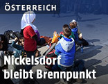 Flüchtlinge am Boden