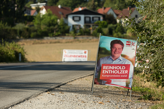 Plakate zur Landtagswahl in Oberösterreich