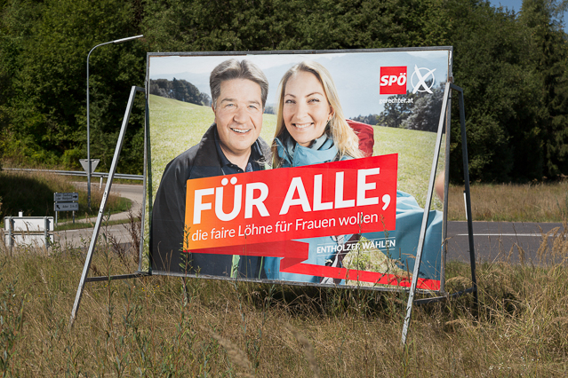Plakate zur Landtagswahl in Oberösterreich