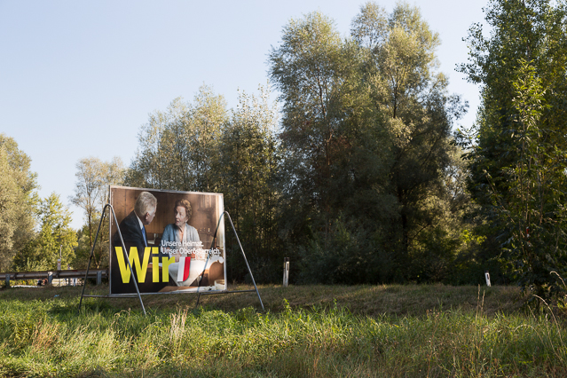 Plakate zur Landtagswahl in Oberösterreich