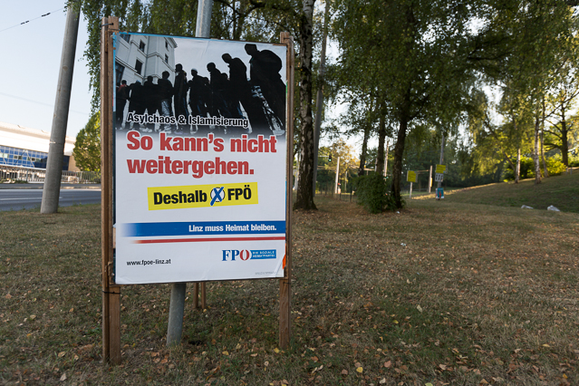 Plakate zur Landtagswahl in Oberösterreich