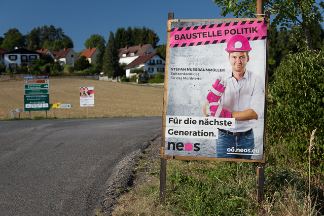Plakate zur Landtagswahl in Oberösterreich