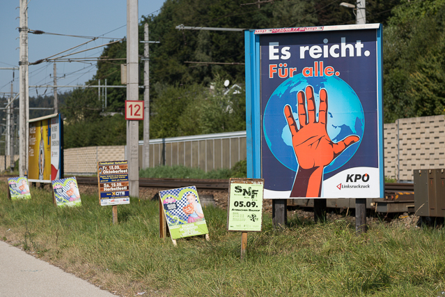 Plakate zur Landtagswahl in Oberösterreich