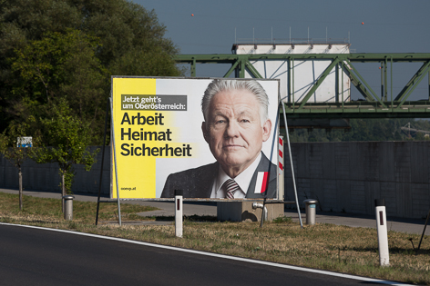 Plakate zur Landtagswahl in Oberösterreich