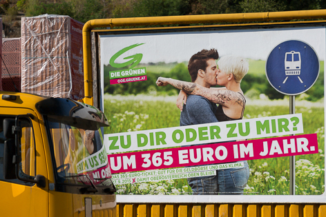 Plakate zur Landtagswahl in Oberösterreich