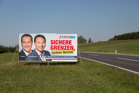 Plakate zur Landtagswahl in Oberösterreich