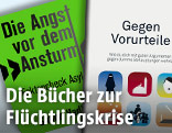Buchcovers von "Die Angst vor dem Ansturm" und "Gegen Vorurteile"
