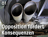 Auspuff eines VW Passat