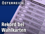 Stimmzettel f&uuml;r die Ober&ouml;sterreichwahl