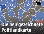 Oberösterreich-Karte zur Wahl 2015
