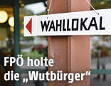 Wahllokal-Schild