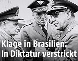 Der brasilianische Armeechef Humberto Castelo Branco und Minister Francisco de Assis Correia de Mello im Jahr 1964