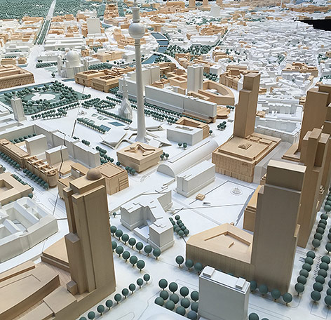 Fiktiver 3-D Stadtplan von Berlin