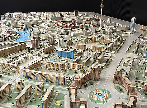 Fiktiver 3-D Stadtplan von Berlin