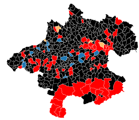 © SORA/ORF.at Oberösterreich-Karte zur Wahl 2015