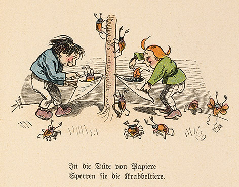 © picturedesk.com/akg-images Bilderbogen: Max und Moritz (1865)
