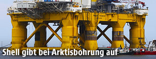 Die Shell Bohrinsel "Polar Pioneer"