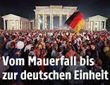 Menschen in Berlin am 3. Oktober 1990