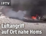 Zerstörungen nach Luftangriff