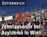 Demonstration "Flüchtlinge willkommen!" in Wien