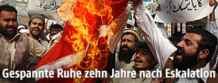 Proteste gegen Mohammed-Karikaturen in Pakistan
